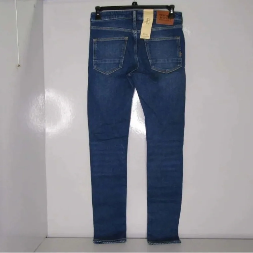 Scotch & Soda Amsterdam US 28 x 32 Super Skim Slim Denim Jeans‎ Medium Blue NWT